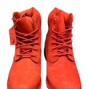 Timberland Premium 6 inch Waterproof Women’s Boot - Red Nubuck - Sizes 8.5